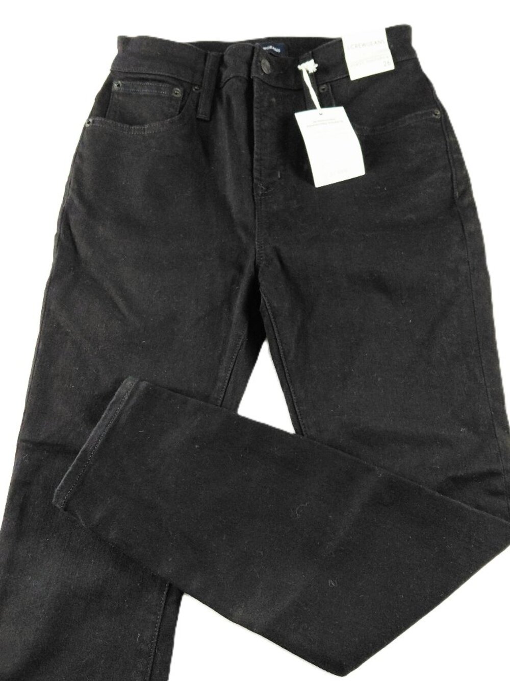J.Crew Curvy Toothpick Skinny Jeans Women's Size 26 Petite Black Stretch Denim